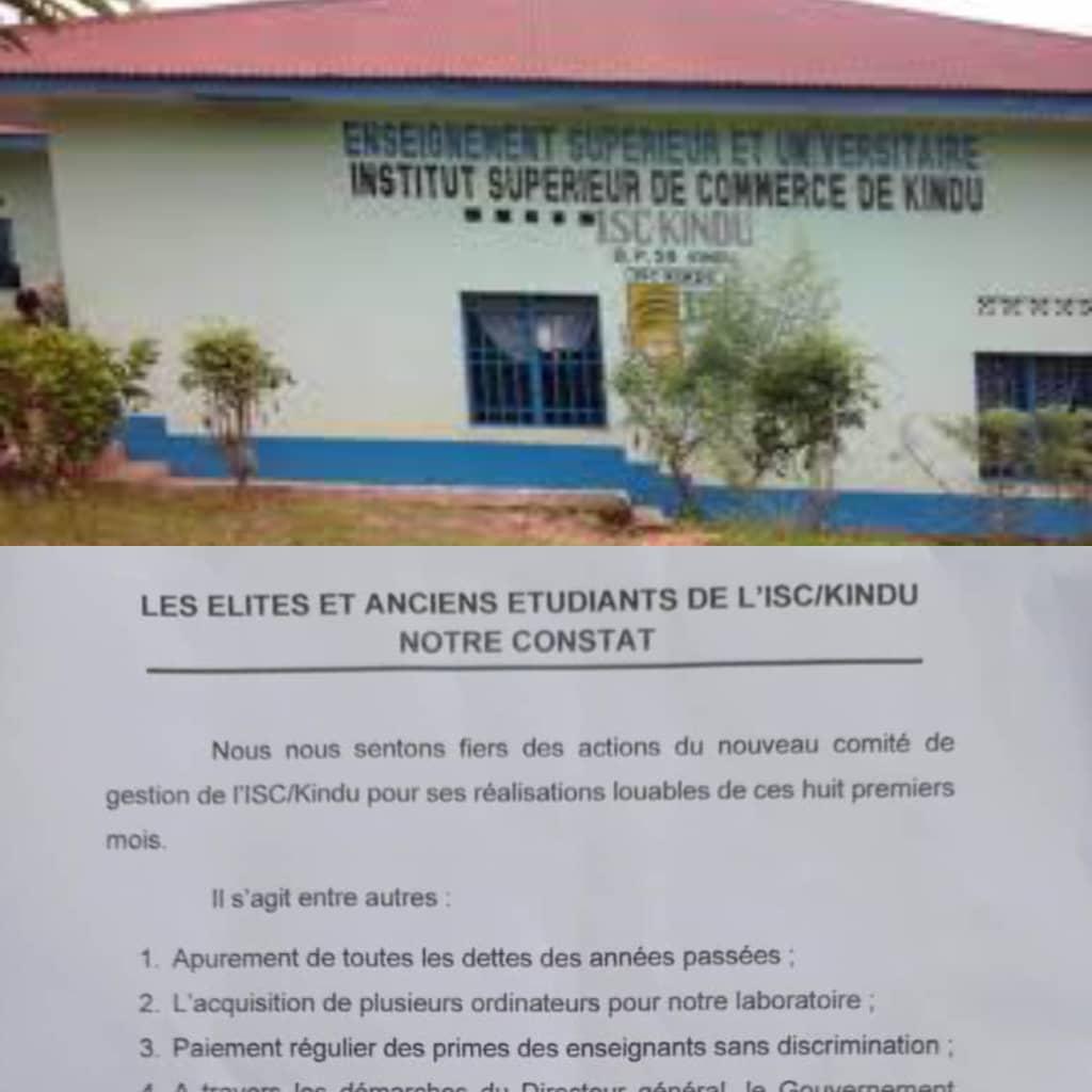 Déclaration des élites et anciens de l'ISC Kindu