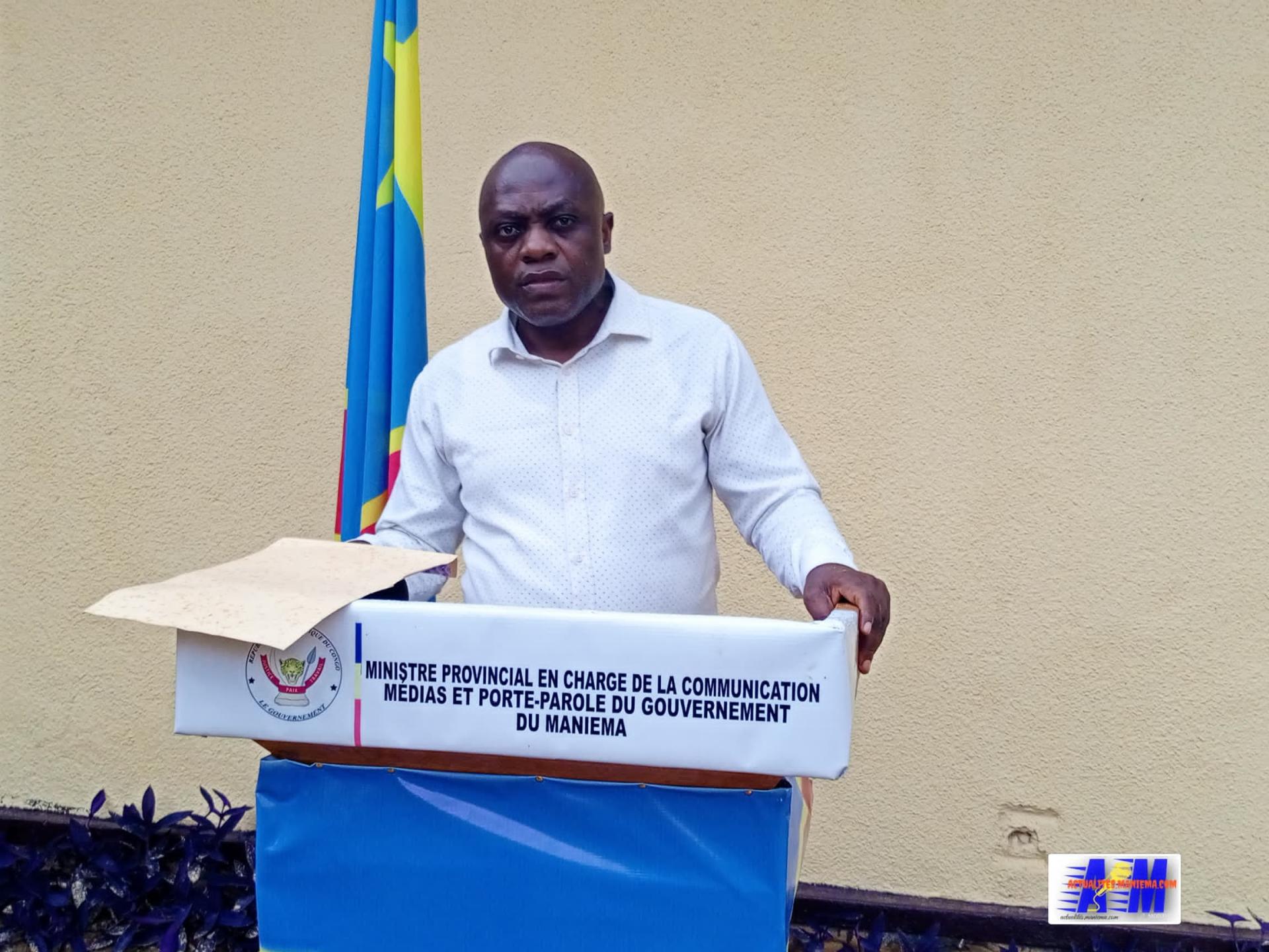 Prof Aly Kyamasa Willy, Porte-parole du gouvernement provincial du Maniema