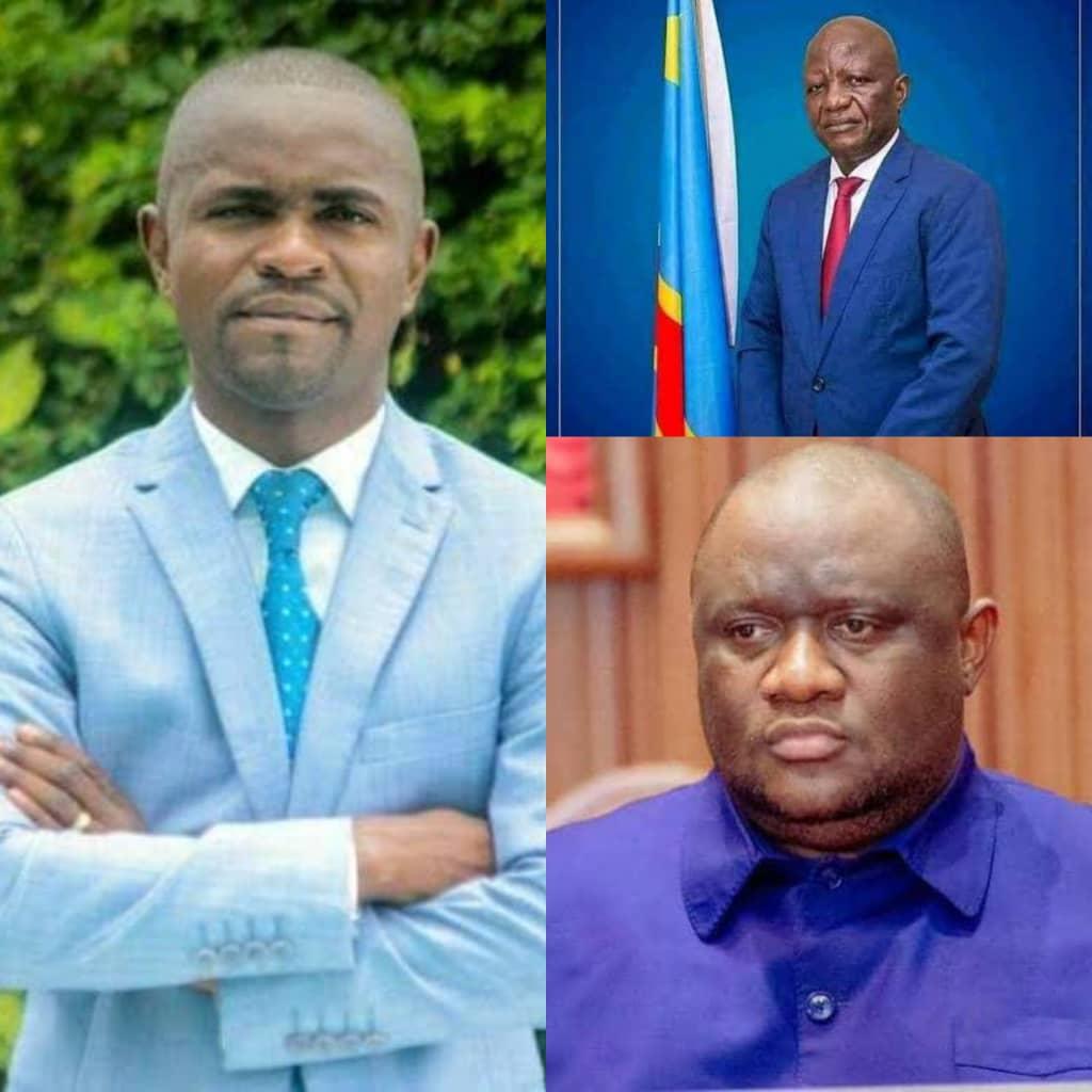 Me Aloïse Kithinga Kanyama à gauche, Les Hon Député National Jean-Marie Kalumba Yuma en haute, Omana Bitika Pascal en bas à droite